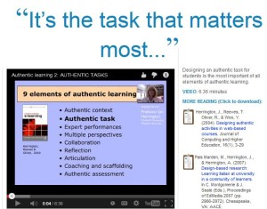 authentic task visual