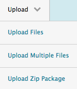 upload files menu